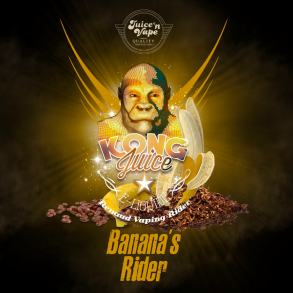 Eliquide Banana's Rider issu de la gamme Kong Juice par Juice N Vape.