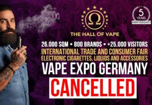 L'édition Hall of Vape Stuttgart 2020 est annulée