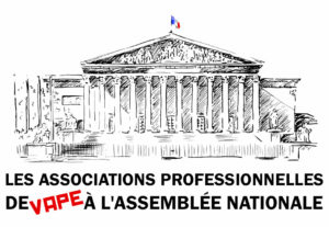 Les associations professionnelles de Vape à l'Assemblée Nationale.