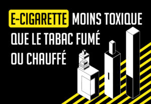 E-cigarette moins toxique que le tabac fumé ou chauffé